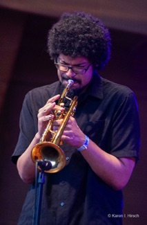 Josh Evans on trumpet